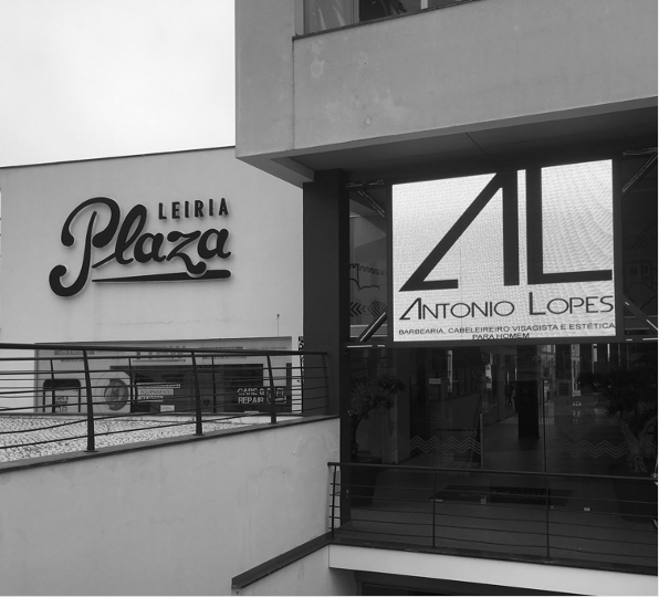 Aspeto exterior António Lopes: cabeleireiro, barbearia e estética masculina